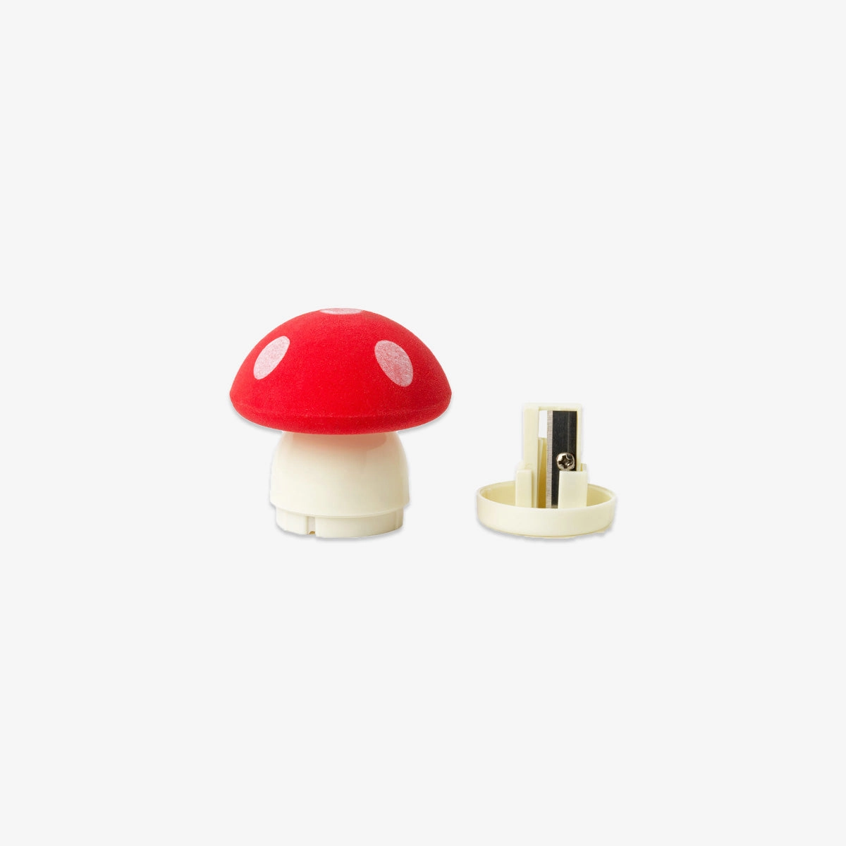Legami Pencil Sharpener & Eraser  // Mushroom modern metallic