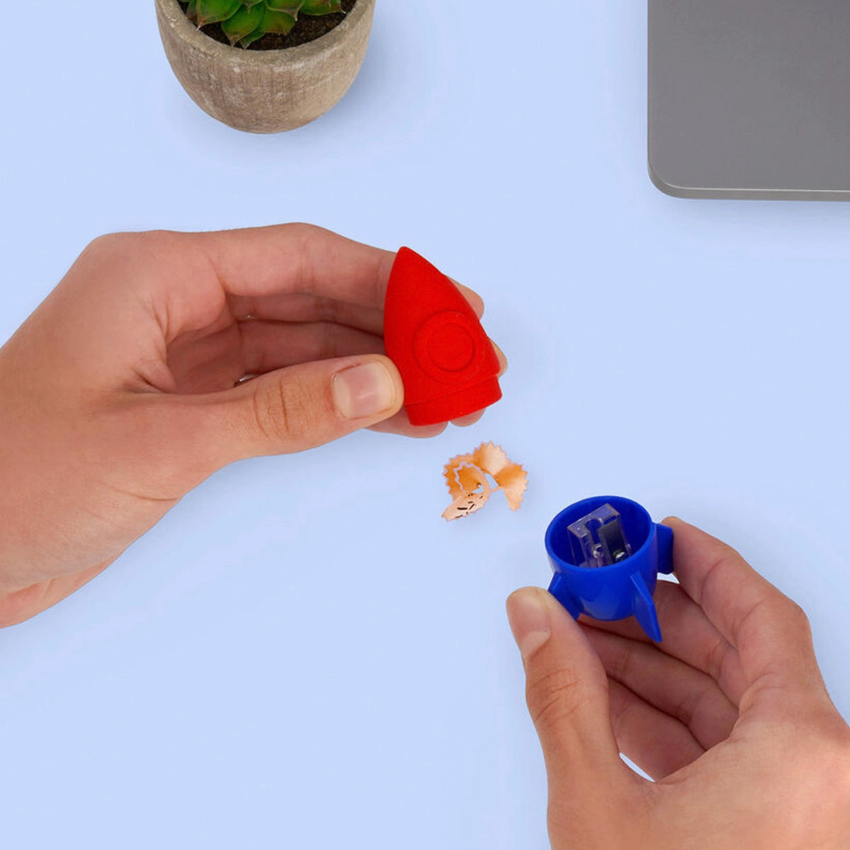 Legami Pencil Sharpener & Eraser  // Space boxed metallic