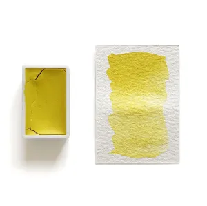 durable essential Lemon Yellow Py35 - Artist Grade Handmade Honey Based Watercolor Paint Full Pan 3.2Ml