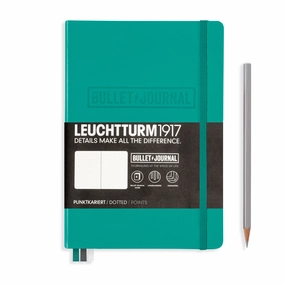 Leuchtturm1917 Bullet Journal Medium (A5) Hardcover- Dotted- Emerald modern bamboo