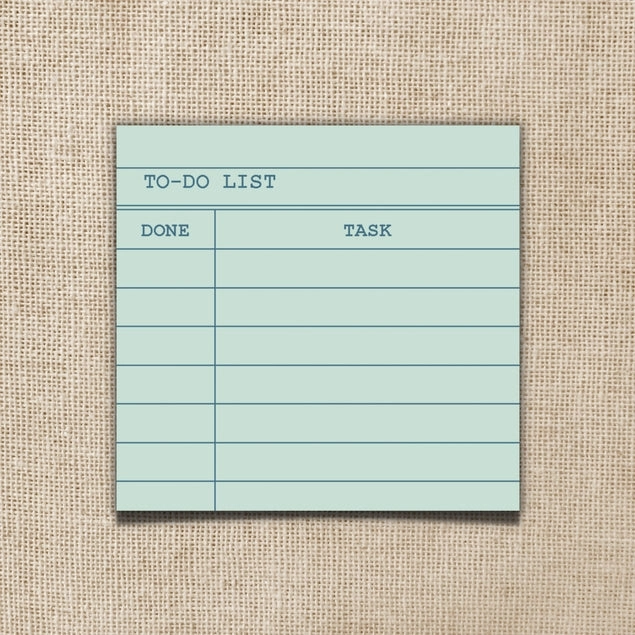 minimalist Library Card To-Do List Sticky Notes