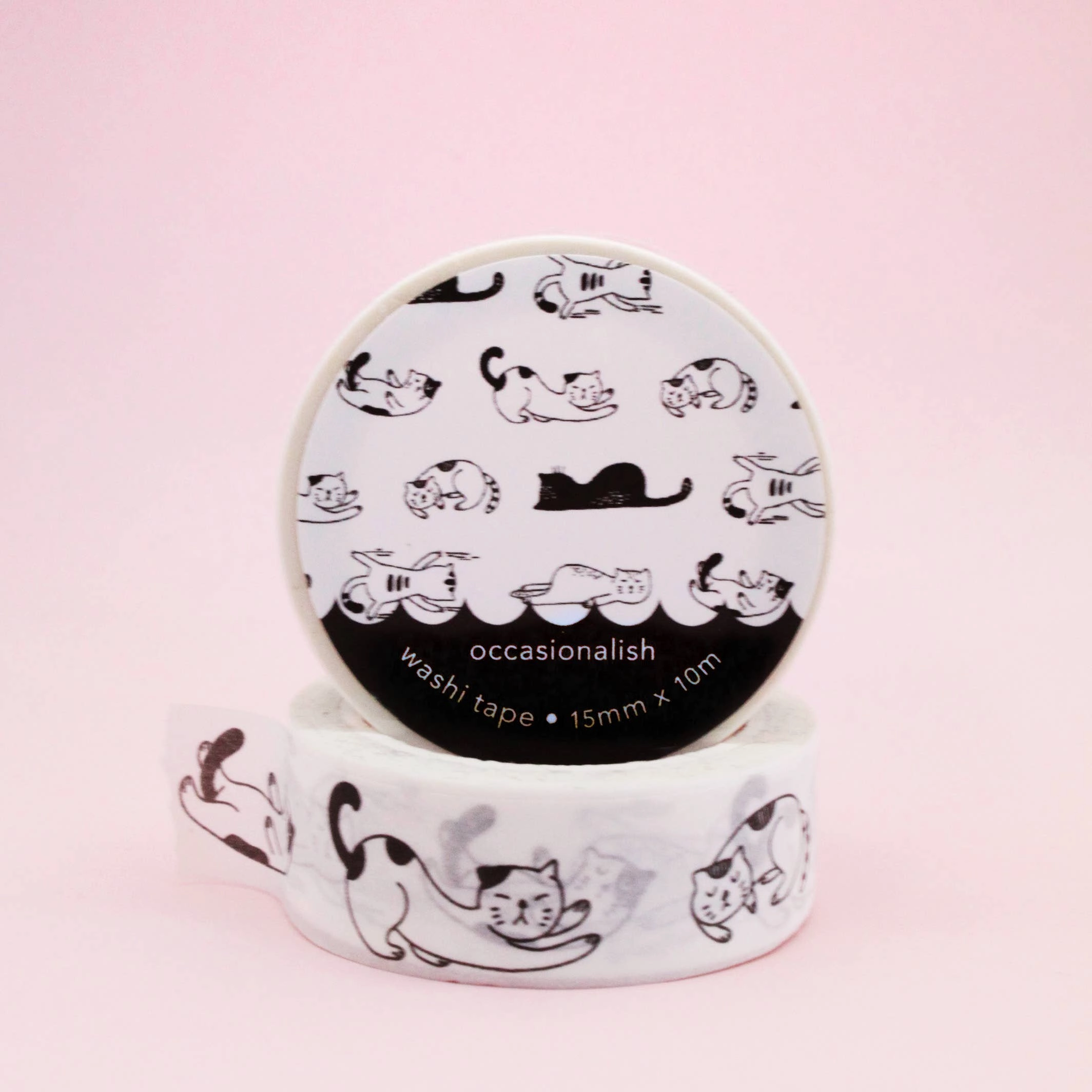 Life Of Meows Washi Tape collectible waterproof