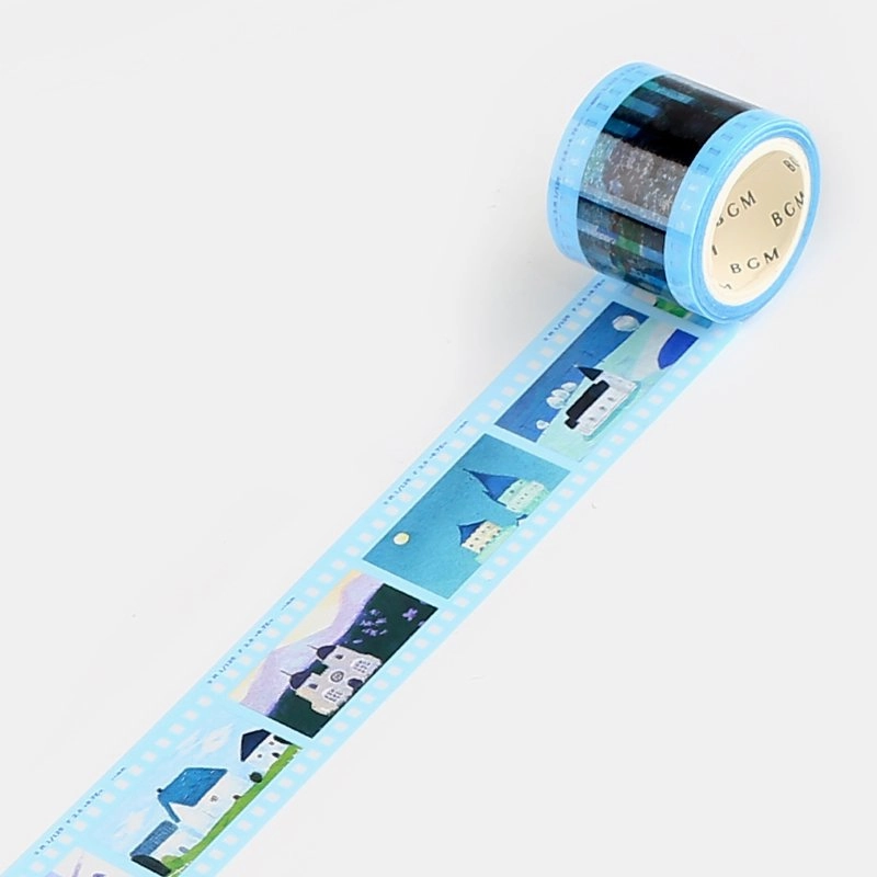 pack Light Blue Film Washi Tape Clear Bgm