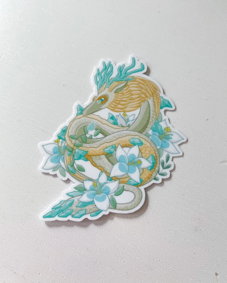 exclusive Light Dragon Waterproof Sticker