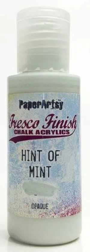 Fresco Finish Acrylic Paint - Hint Of Mint loose