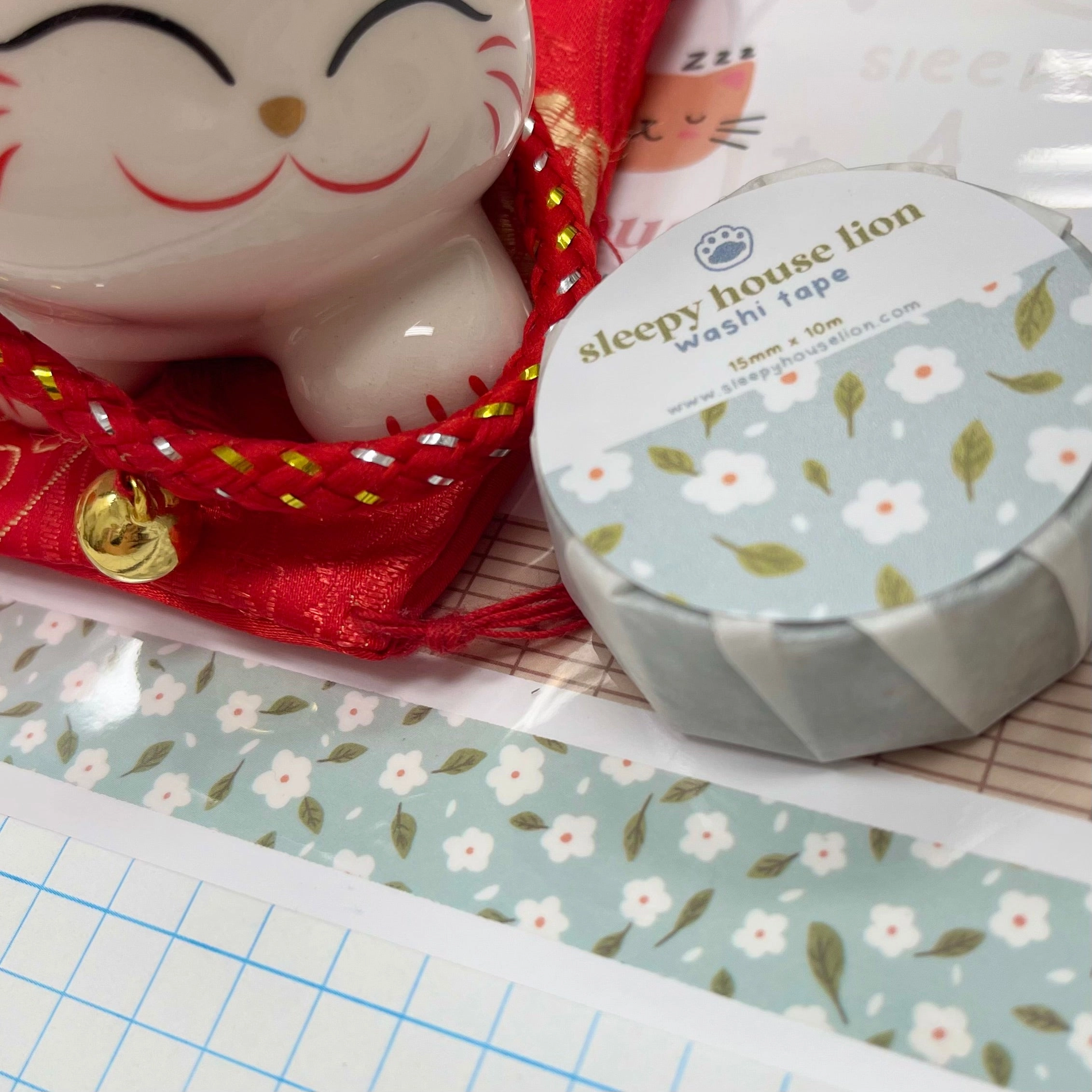 shiny affordable Blue Daisy Washi Tape