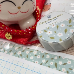 shiny affordable Blue Daisy Washi Tape
