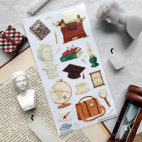 kit Classic Academia Sticker Sheet