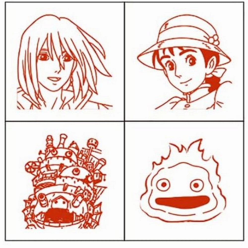 Howl'S Moving Castle Mini Stamp compact cool