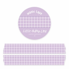 Lilac Grid Washi Tape bold versatile