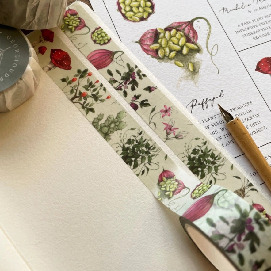 Magical Botanical Herbology Washi Tape leather