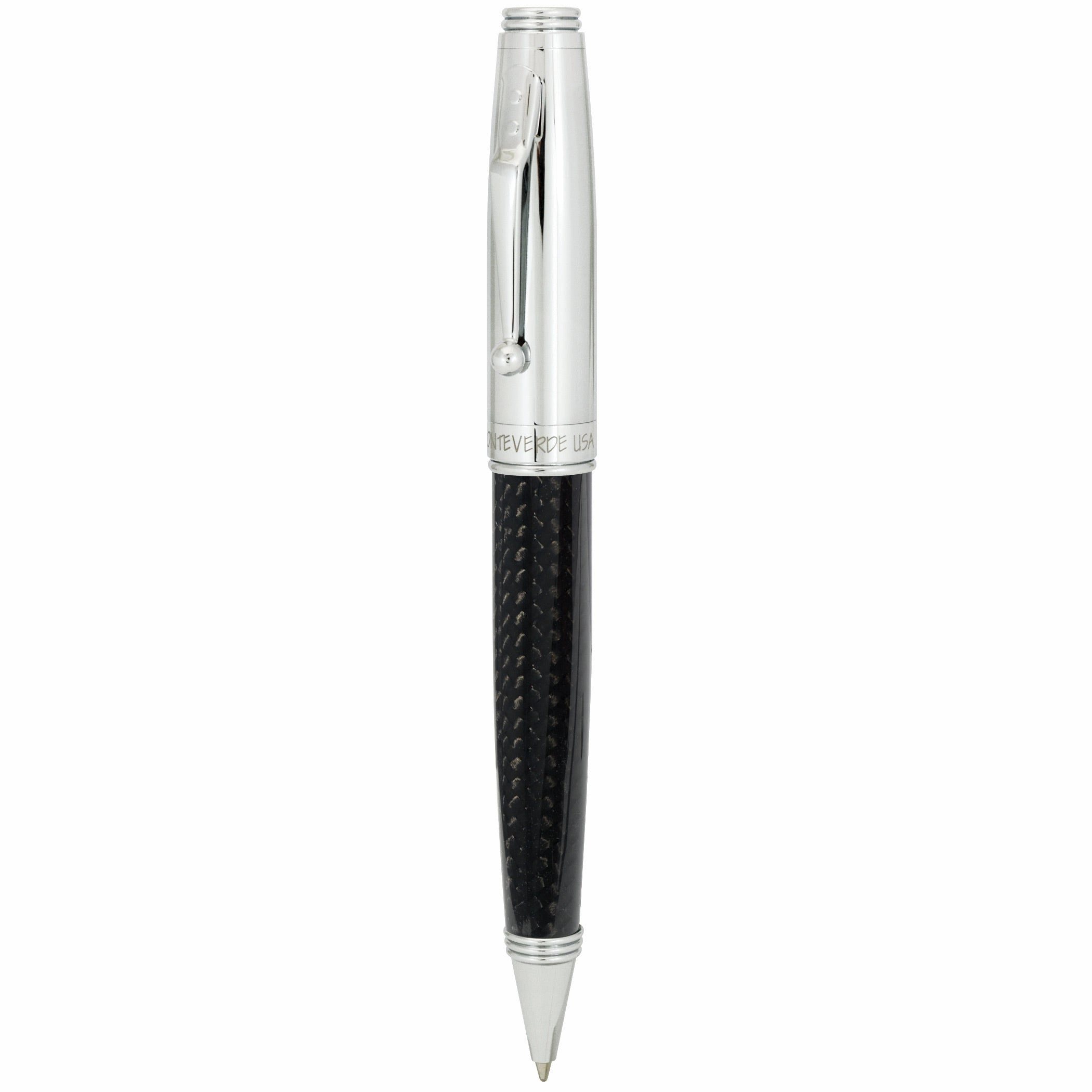 sealed Monteverde Invincia Chrome Carbon Fiber Ballpoint Pen