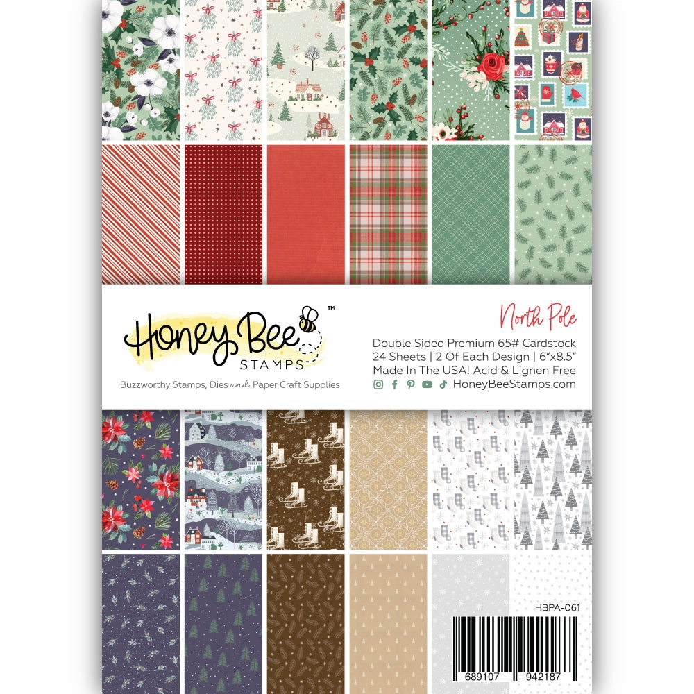 eco North Pole Paper Pad 6X8.5 - 24 Double-Sided Sheets