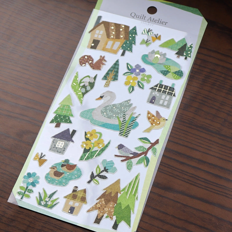Quilt Atelier Sticker Sheet - House Near The Lake modern