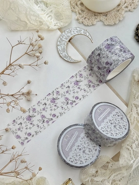 Lilac Roses Washi Tape 30Mm robust