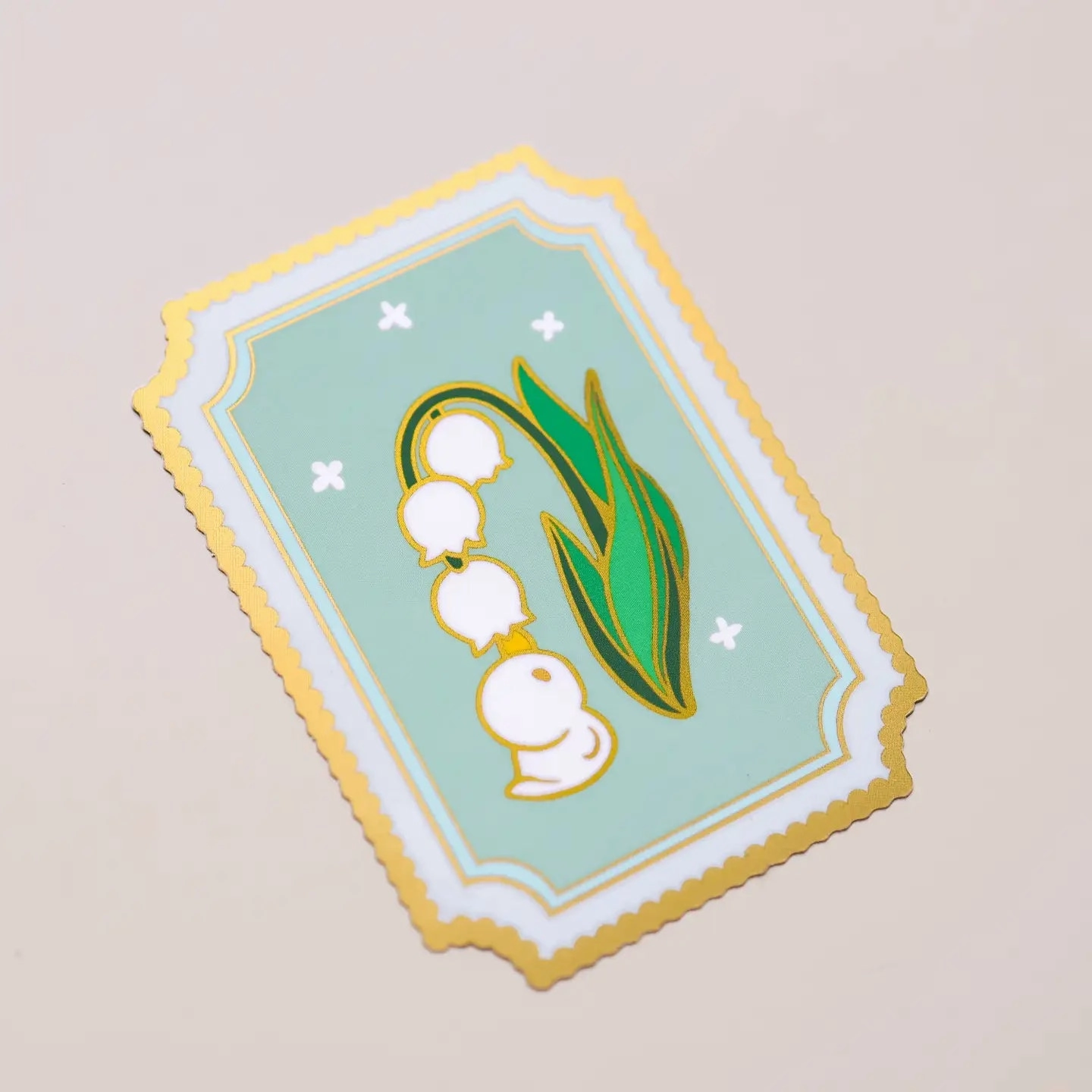 Lily Of The Valley Duckie Vinyl Sticker warm luxury