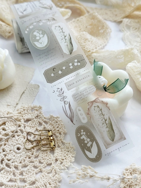 Lily Of The Valley Pet Tape Matte paper foldable