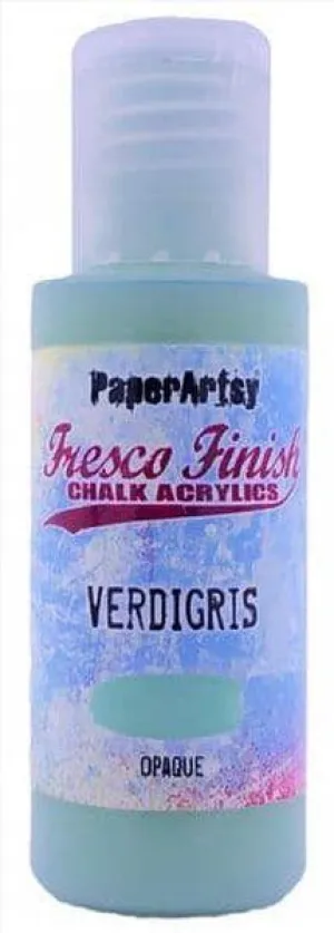 Fresco Finish Acrylic Paint - Verdigris paper