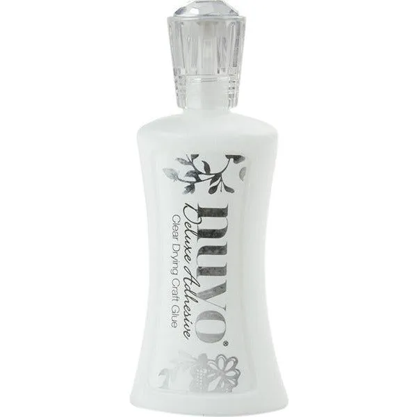Nuvo Deluxe Adhesive - Clear Drying Glue 2 Fl. Oz / 60Ml Bottle vivid shockproof