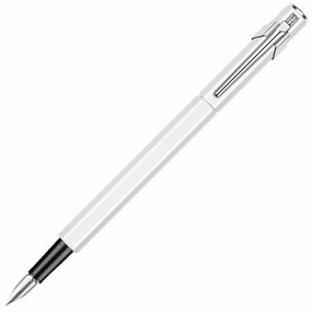 Caran D'Ache 849 White Fountain Pen slim