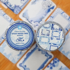 Chinese Porcelain Paper Labels Sticker Roll square