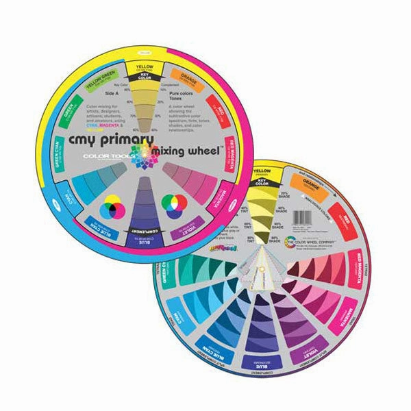 muted Cmy Primary Mixing Wheel And Color Workbook