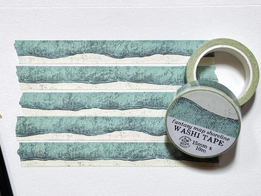 lasting Fantasy Map Shorelines Washi Tape