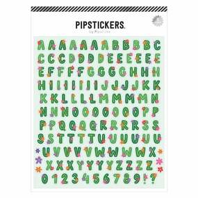 vivid maxi Floral Font Frenzy Big Alphabet (5Ct) Stickers