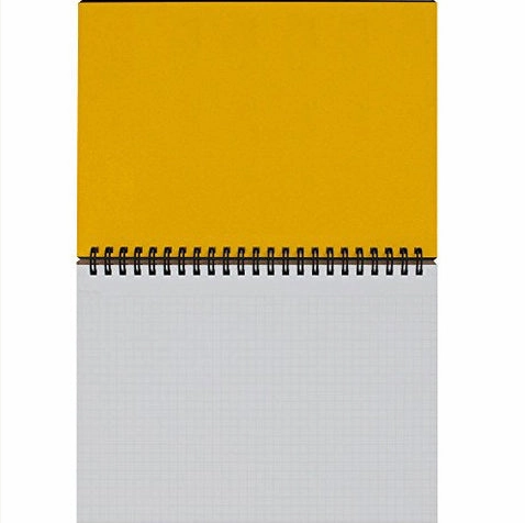 Mnemosyne Spiral Bound N182A Grid Notebook- 8.25X5.8 Inches eco vintage