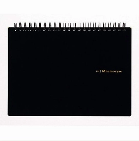 sleek Mnemosyne Spiral Bound N182A Grid Notebook- 8.25X5.8 Inches