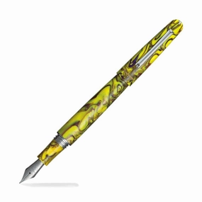 Montegrappa Elmo Summer Bloom Iris Yellow Fountain Pen rubber quickdry