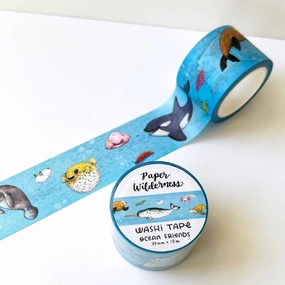 stackable Ocean Friends Washi Tape