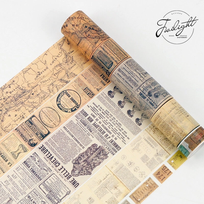 Old Poster Washi Tape collapsible