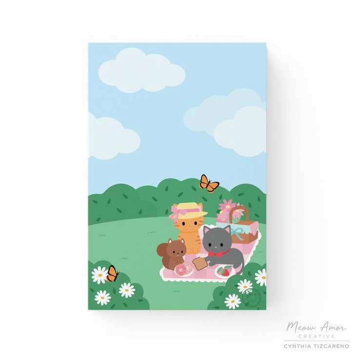 multipurpose Picnic Cats Notepad