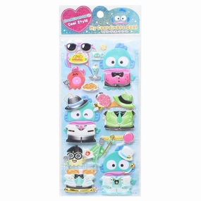 trusted collectible Sanrio "Hangyodon Daily Style" Dress Up Puffy Sticker