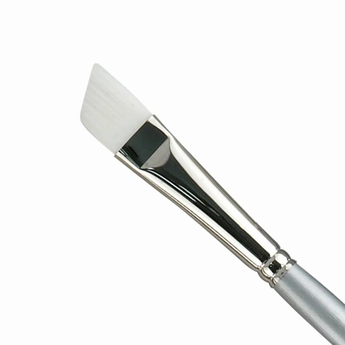 Silverwhite? Short Handle Foundation Watercolor Angle Brush Size 1" heatproof