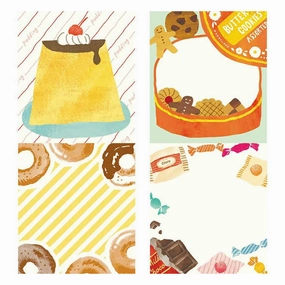 robust short Sweets Memo Pad