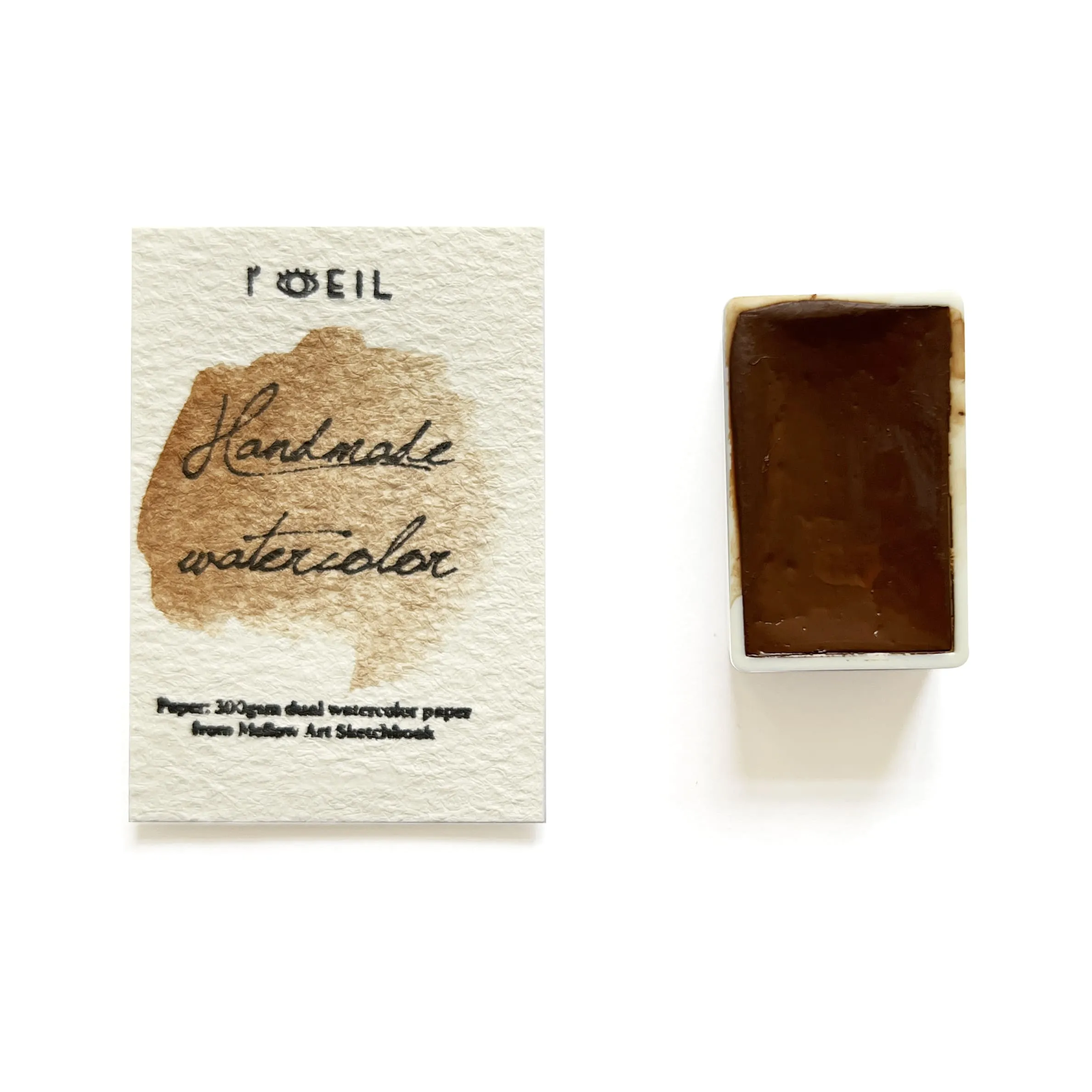 Limonite (Mineral) - Artist Grade Handmade Honey Based Watercolor Paint Full Pan 3.2Ml fiber