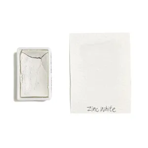 Zinc White Pw1 - Artist Grade Handmade Honey Based Watercolor Paint Full Pan 3.2Ml stackable