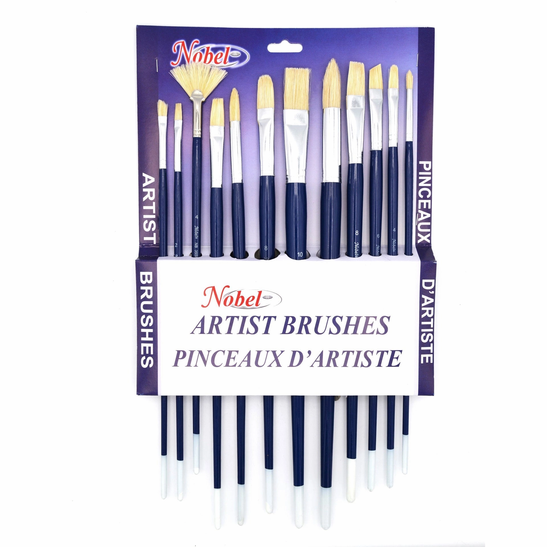 12-Pack Long Handle Hog Brushes - Assorted budget