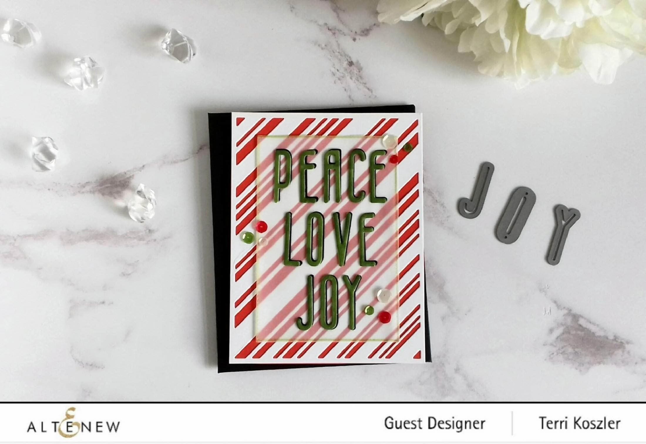 original top Candy Cane Stripe Cover Die