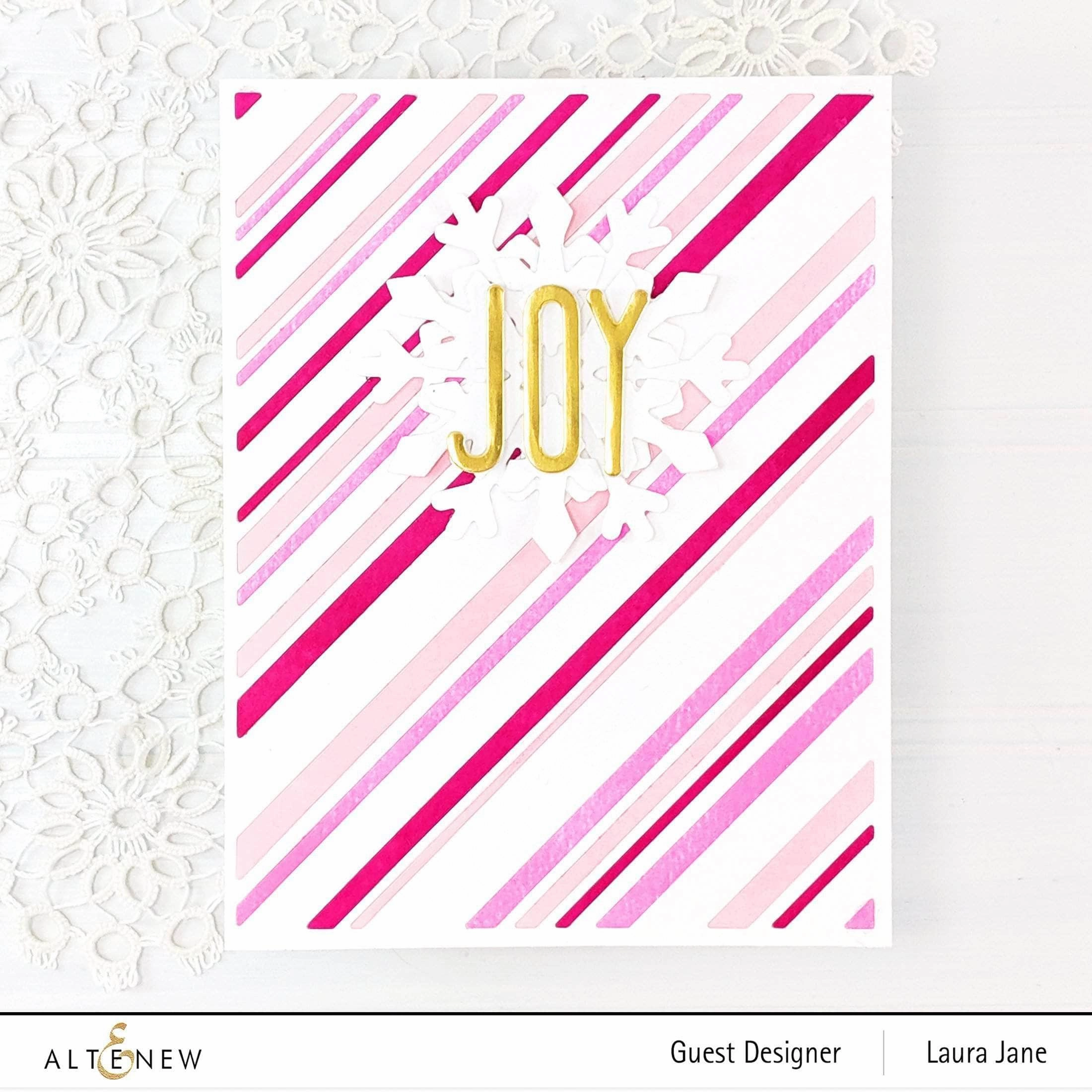Candy Cane Stripe Cover Die durable