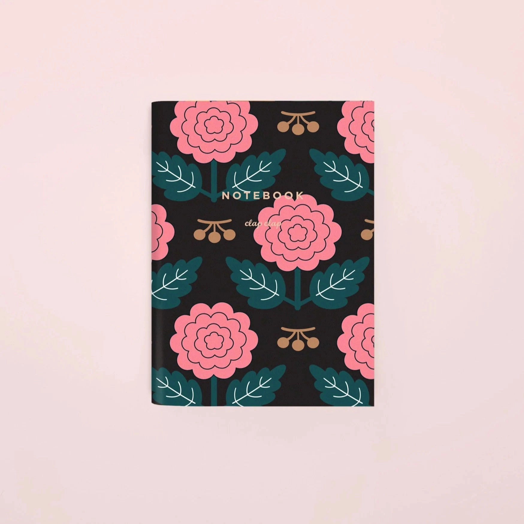 synthetic locking Clap Clap Retro Pocket Notebook - Blank