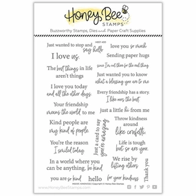 refined multipack Inside: Kindness Sentiments - 6X8 Stamp Set