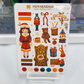 refined Paperaicashop Vintage Christmas Planner Sticker