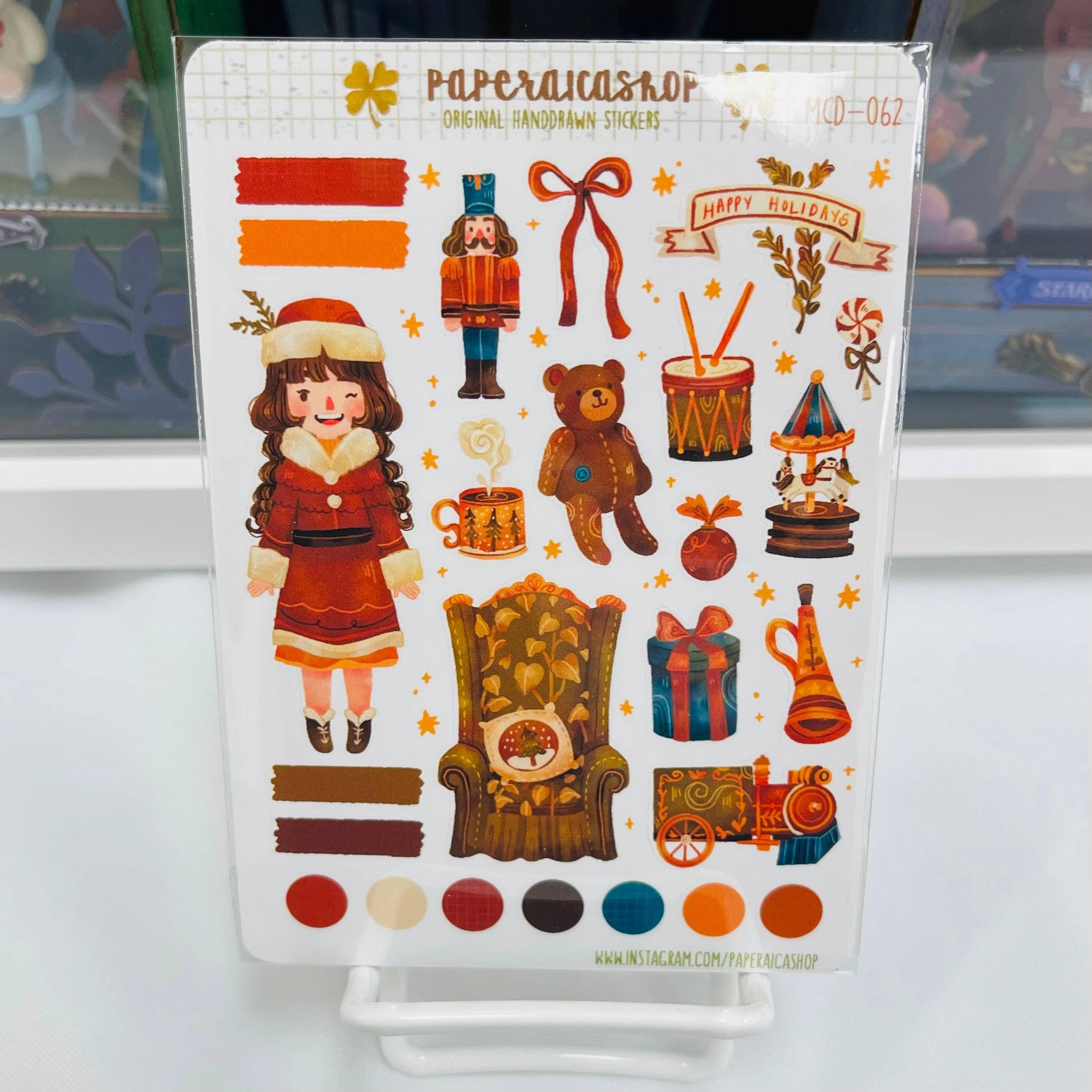 refined Paperaicashop Vintage Christmas Planner Sticker