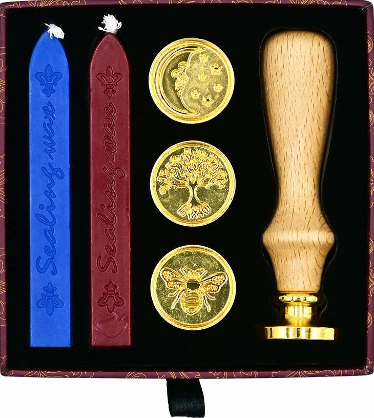 Sealing Wax Stamp Kit maxi leather