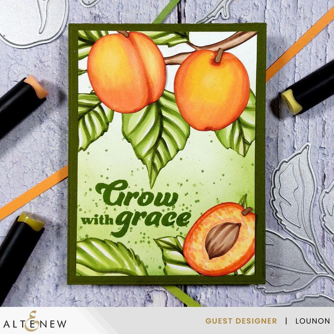 Sweet Apricots Layering Die Set superior bright