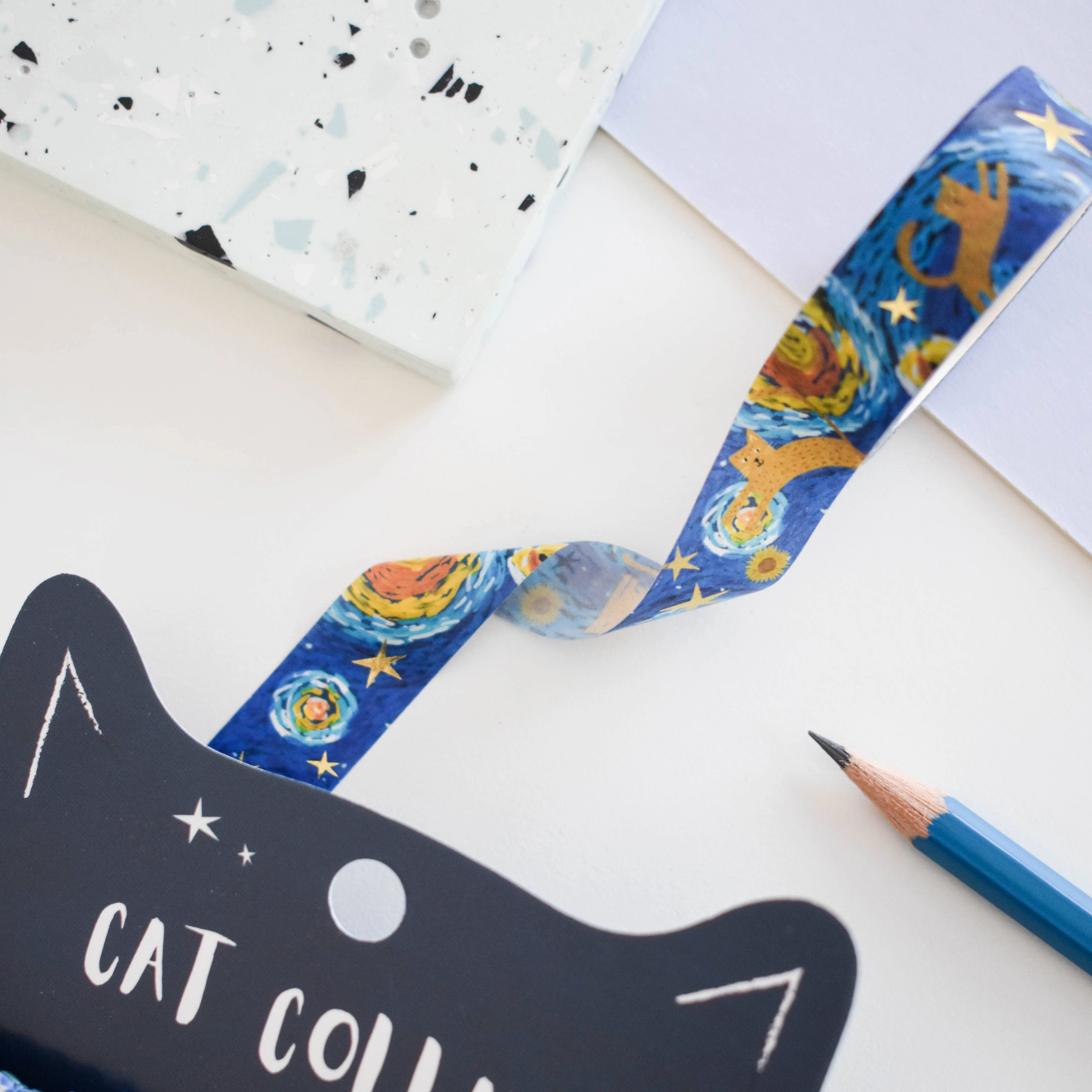 finest lightweight Vincat Van Gogh Cat Washi Tape