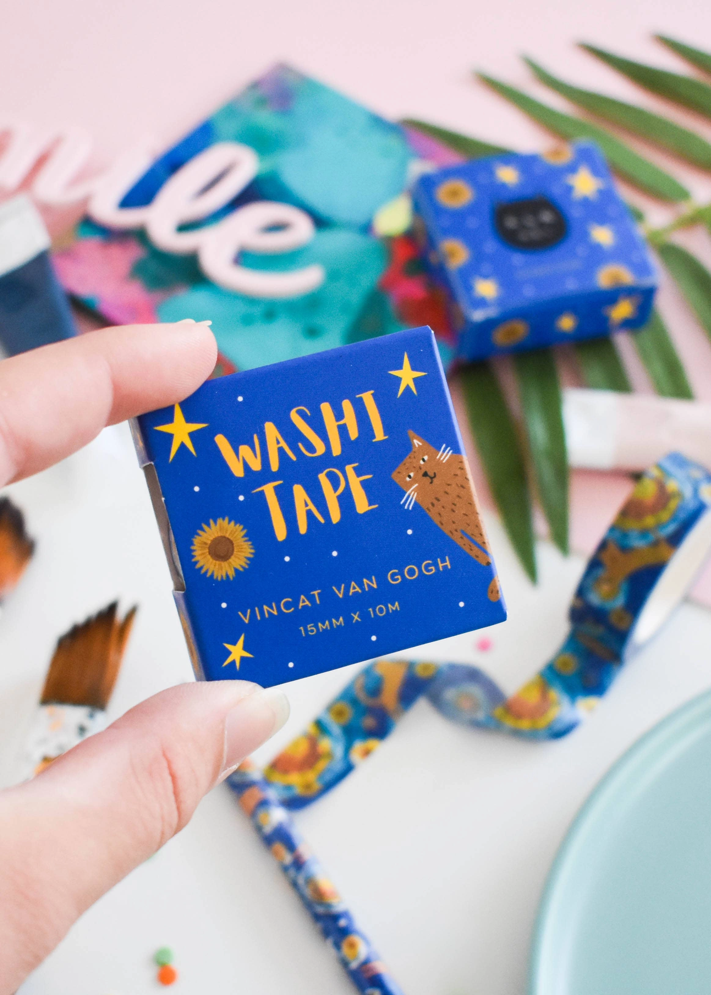 Vincat Van Gogh Cat Washi Tape seasonal
